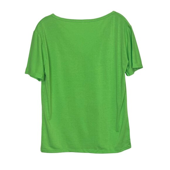 Lets Get Shamrocked St. Patricks Day Tshirt V-Neck Green Size Medium New - Picture 2 of 9